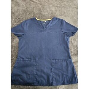 Scrubstar Premium Scrubwear Blue Size S 3 Pocket Top